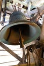 Big church religious bell ringing in Saint Martin de Re Royalty Free Stock Photo