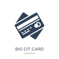 big cit card icon in trendy design style. big cit card icon isolated on white background. big cit card vector icon simple and Royalty Free Stock Photo