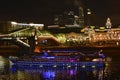 Big city lights at night.Moscow Royalty Free Stock Photo