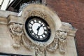 Big clock on the building. Time concept with clock. Royalty Free Stock Photo