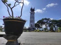 the big clock in Bukittinggi Royalty Free Stock Photo