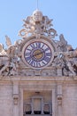 Vatican Clock Royalty Free Stock Photo