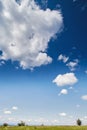 Big cloud on deep blue sky Royalty Free Stock Photo