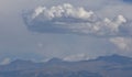 A big cloud over Sierra Nevada in summer Royalty Free Stock Photo