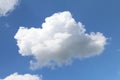Big cloud on sky clear, isolated of one cloud beautiful on sky background Royalty Free Stock Photo
