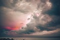 big cloud at sunset Royalty Free Stock Photo