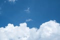 Big clouds against blue sky Royalty Free Stock Photo