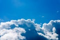 Big Clouds.bright beautiful blue sky with clouds.a big and fluffy cumulonimbus,cumulus cloud in the blue bright sky