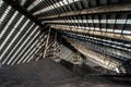 Big coal storage Royalty Free Stock Photo