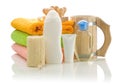 Big collection of bathing accessories