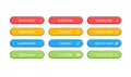 Big collection buttons Read More, learn more, download, subscribe, buy now, sign up, search, conatact us. Different colorful