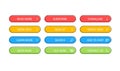 Big collection buttons Read More, learn more, download, subscribe, buy now, sign up, search, conatact us. Different colorful