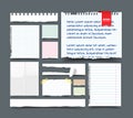 Big collection of office paper Royalty Free Stock Photo