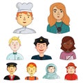 Big collection of people of different profession vector Royalty Free Stock Photo