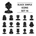 Big collection of people of different profession vector symbol Royalty Free Stock Photo