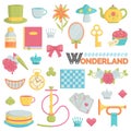 Big collection of wonderland icons