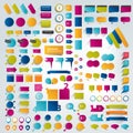 Big Collections of infographics flat design elements. Royalty Free Stock Photo