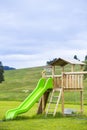 Big colorful children playground equipment Royalty Free Stock Photo