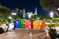 Merida Letters - Mexico Royalty Free Stock Photo