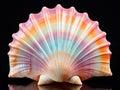 Ai Generated illustration Wildlife Concept of Big colorful seashell Royalty Free Stock Photo