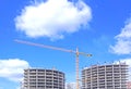 Big construction cranes Royalty Free Stock Photo