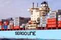 Containership Seago Bremerhaven sailing