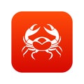Big crab icon digital red Royalty Free Stock Photo