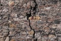 Big crack in old wall Royalty Free Stock Photo