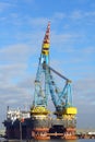 Big crane vessel Royalty Free Stock Photo