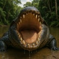 AI generated image of a Big Croc Royalty Free Stock Photo