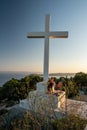 Big cross on top of Marjan Hill, Split, Croatia