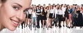 Big crowd of business people Royalty Free Stock Photo