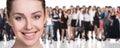 Big crowd of business people Royalty Free Stock Photo