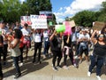 Big Crowd of Protesters at the White House