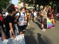 Big Crowd at the Rally in the Street in Washington DC