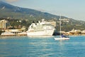 Big cruise liner, Yalta Royalty Free Stock Photo