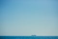 Big cruise ship in Adriatic near Montenegro Royalty Free Stock Photo