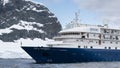 Big cruise ship in Antarctic waters, Antarctica Royalty Free Stock Photo