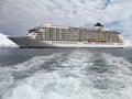 Big cruise ship in Antarctica Royalty Free Stock Photo