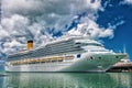 Big cruise ship Disney Wonder Royalty Free Stock Photo