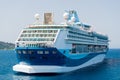 Big cruise ship in the sea Royalty Free Stock Photo