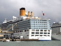 Big Cruise ships at Port of Venice Royalty Free Stock Photo