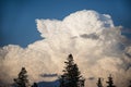 Big cumulus storm cloud