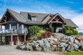 Big custom made luxury house in the suburbs of Vancouver, Canada Royalty Free Stock Photo