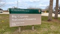 Big Cypress National Preserve at the Everglades - EVERGLADES CITY, UNITED STATES - FEBRUARY 20, 2022 Royalty Free Stock Photo