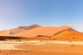 Big Daddy Dune, Sossusvlei, Namib-Naukluft National Park, Namibia. Royalty Free Stock Photo