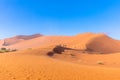 Big Daddy Dune, Sossusvlei, Namib-Naukluft National Park, Namibia. Royalty Free Stock Photo