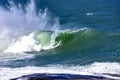 Big, dangerous waves during tropical storm Royalty Free Stock Photo