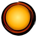 Big Dark Gold Red Circle Icon