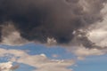 Big dark rain cloud on a background of blue sky Royalty Free Stock Photo